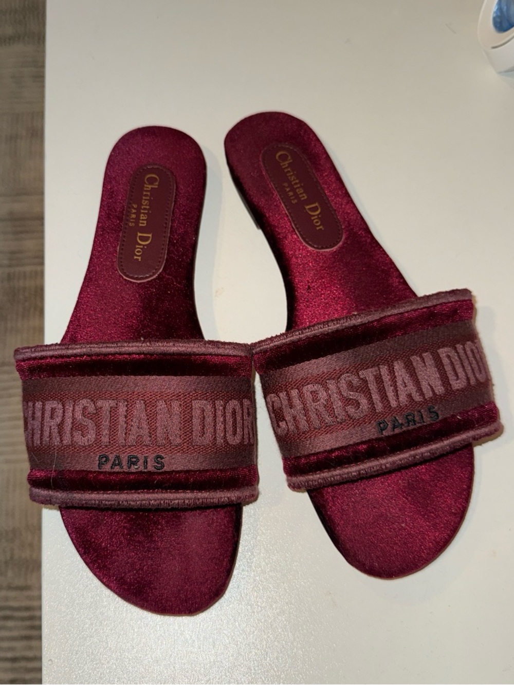 Dior Velvet Mules